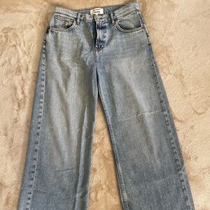 Reformation wide leg jeans high rise. Size 27